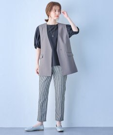 ANY L 【セットアップ可能/ストレッチ】イージーケアジレ