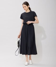 ICB 【接触冷感・UVカット・速乾・洗える】マットスキューバ フレアスカート