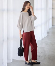 ANY コンフォータブル袖タックブラウス