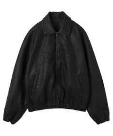 WEGO 【ユニセックス着用ITEM】PUダメージアップリケブルゾン