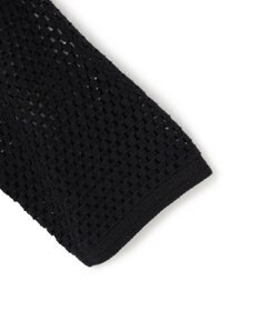 UNFILO L クロシェレースニット ハーフスリーブ プルオーバー