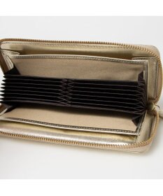 UNBILLION ペルケ perche / ドット型押し・ジャバラカード長財布