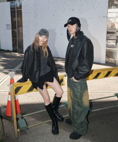 WEGO 【ユニセックス着用ITEM】PUダメージアップリケブルゾン