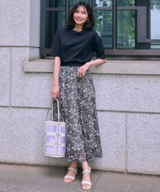 23区 【洗える】ALBINIジャージー バックフレア Tシャツ