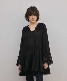 GRACE CONTINENTAL レースカラーチュニックブラウス