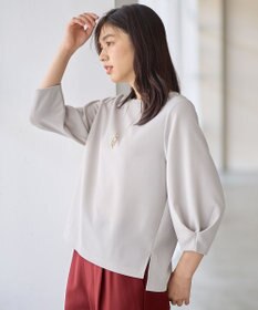 ANY コンフォータブル袖タックブラウス