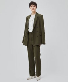 BEIGE， 【洗える】STOW / バンドカラーフリルブラウス