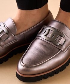 Dominic3 スニーカーソール チェーンモチーフローファー