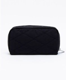 LeSportsac RECTANGULAR COSMETIC/ブラックキルトスタッズ