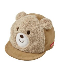 MIKI HOUSE HOT BISCUITS 【44-52cm】 くまのお顔 ボアキャップ