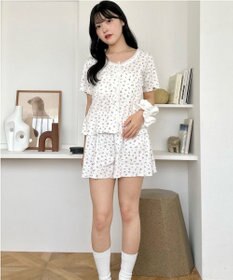 WEGO 総柄セットアップルームウェア