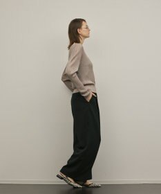 GRACE CONTINENTAL ラメリブクルーニットトップ