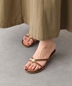 INTER-CHAUSSURES 【ITALIAN SHOEMAKERS】シェルモチーフ トングサンダル
