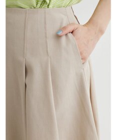 Green Parks 綿麻混フレアスカート