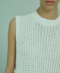 BEIGE， 【S-size】MALLOW / ニットベスト