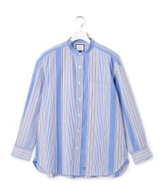 J.PRESS YORK STREET 【UNISEX】マルチストライプ バンドカラーシャツ