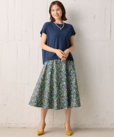 組曲 【23AW】フラワープリント ドラマティック スカート