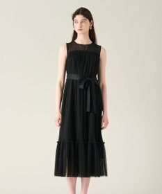 GRACE CONTINENTAL プリーツロングドレス