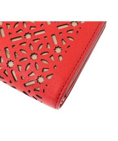 genten ダイヤカットワーク　二つ折り財布