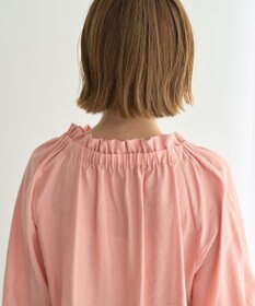 YECCA VECCA フリルギャザーボウタイブラウス