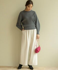 組曲 【暖かい・ストレッチ】バックウォームワイドタックパンツ