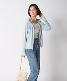 OP／FILA 【Ocean Pacific】接触冷感SNC｜ロゴ入りラッシュパーカー