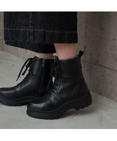 MODE ET JACOMO <carino>厚底レースアップブーツ