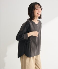 Green Parks ７分袖サイドシャーリングドッキングプルオーバ