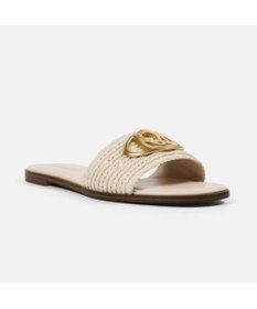 STEVE MADDEN KORA20オーバルロゴモチーフフラットサンダル