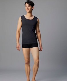 WACOAL MEN 【オーガニック綿混インナー】多機能を着る。綿の贅沢オーガニック 汗取り機能つき ノースリーブ GL5211 /ブロス バイ ワコールメン