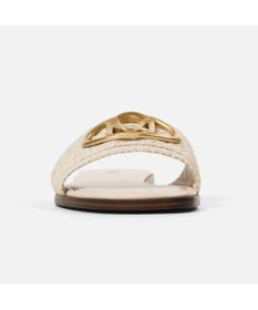 STEVE MADDEN KORA20オーバルロゴモチーフフラットサンダル