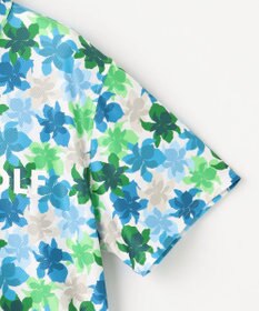 23区GOLF 【MEN】【UVカット】草花柄プリントポロシャツ