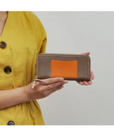 UNBILLION perche ジェムストーンチャームラウンド長財布