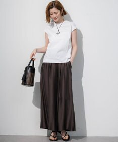 23区 シルキータッチ フレンチスリーブ Tシャツ