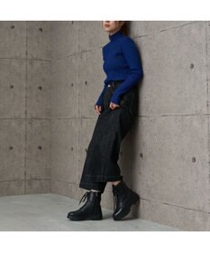 MODE ET JACOMO <carino>厚底レースアップブーツ