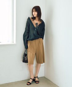 YECCA VECCA 3wayシアーリネンシャツ