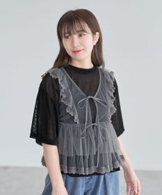 Green Parks ・ＥＬＥＮＣＡＲＥ　ＤＵＥ　チュールラッフルベスト