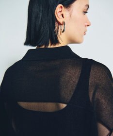 GRACE CONTINENTAL ニットシアーシャツ