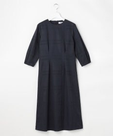 J.PRESS LADIES L ブロックチェックジャガード ワンピース