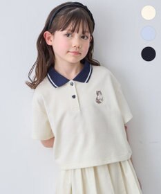 ANY KIDS 【洗濯機可能/吸汗速乾】ドライタッチ ショート丈ポロシャツ