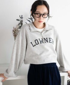 WEGO ハーフジップショートスウェット