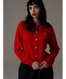 Te chichi 【R by Te chichi】ポケット付きミラノリブカーディガン《2025winter catalog item》