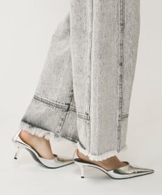 GRACE CONTINENTAL ライン切替デニムパンツ