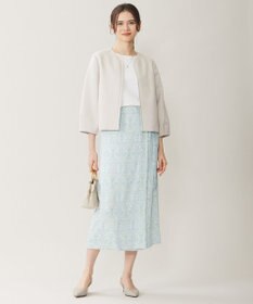 自由区 L 【WEB限定カラーあり・接触冷感・UVカット】クレープストレッチドルマン ニット