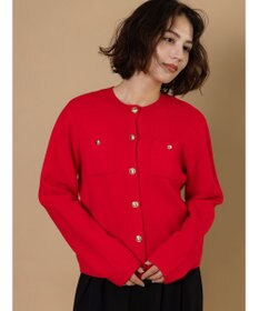 Te chichi 【R by Te chichi】ポケット付きミラノリブカーディガン《2025winter catalog item》