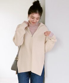 23区 【SLOW/一部店舗限定】新色追加！シアーリブロンTEE タートルネック カットソー