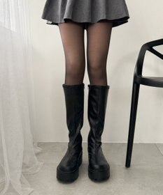 WEGO 【暖かい】フェイクタイツ裏起毛