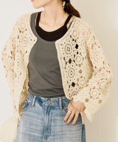 AMERICAN HOLIC トーションレースカーディガン