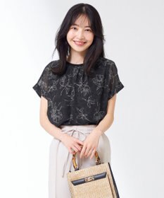 ANY SIS シフォンかぶせ ブラウス