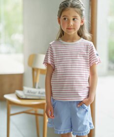 組曲 KIDS 【110-140㎝】半袖ボーダー Tシャツ